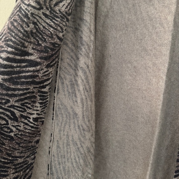 Classique Entier Atelier Silk Cashmere Zebra Print Cardigan L - Picture 4 of 7